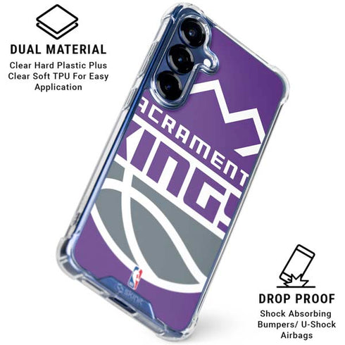 NBA Sacramento Kings Large Logo Galaxy S25 Clear Case